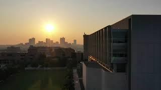 Drone footage of HSC Campus in Fort Worth, Texas