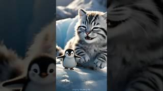 The clever ice cat #shorts #youtubeshort #story