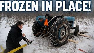 Off Grid Challenge - Our Tractor Froze into the Ground