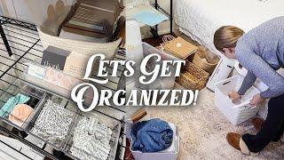 decluttering & organizing my small shop | small business organization + office organization ideas