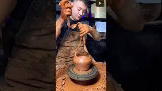 the magic of the potter's wheel #pottery #clay #vladikoladik2222 #potterystudio ‍‍‍