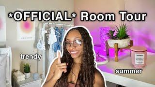 I finally finished.....my OFFICIAL Room Tour! | fully furnished, cozy, aesthetic, preppy