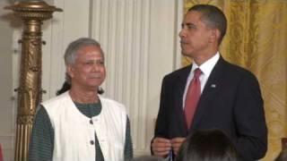 Medal of Freedom: President Barak Obama & Dr. Muhammad Yunus