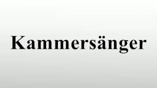 Kammersänger