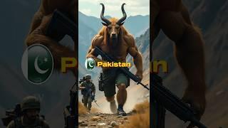 Explore Countries as warriors Army ( Special Forces ) Epic Giant Mythical Animals   #ai #pakistan