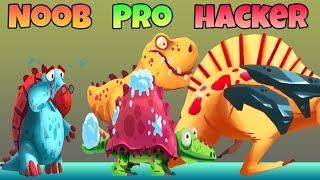 Dino bash  - NOOB vs PRO vs HACKER - The turtle cried