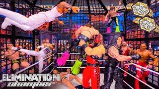 Tag Team Elimination Chamber WWE Action Figure Match!