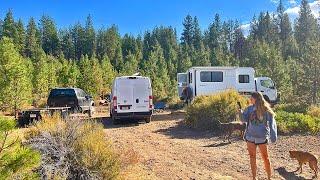 Living for FREE on Public Land out of 3 Vehicles - Van, Truck, and Truck Camper