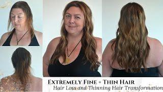 ULTRA Fine + Thin Hair Extensions TRANSFORMATION!