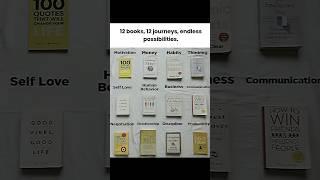 "12 Books, 12 Journeys: Endless Possibilities for Personal Growth" #bookstoread #selfimprovement