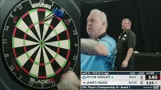Peter Wright v James Wade - PDC Player's Championship Event 19 - Third Round