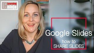 How to share Google slides? Publish to Web