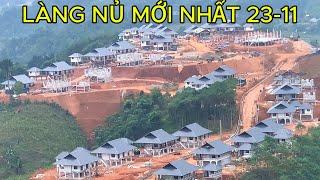 Tin Mới Nhất Về Làng Nủ! Bên Trong Ngôi Nhà Đã Được Lắp Cửa Kính, Sơn Cột, Ghép Sàn