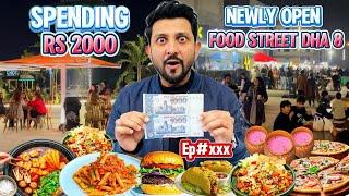 Spending 2000 at Newly Opened Food Street Creek Walk DHA Phase 8 || EpXXX