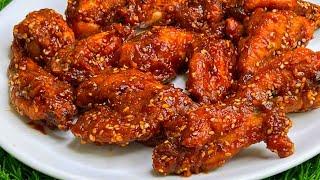 Mystery Solved! Here’s how u get crispy juicy Chicken Wings | Hot & Sour Spicy Fried Chicken Wings