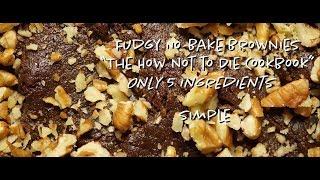 No Bake Vegan Brownies: only 5 ingredients!