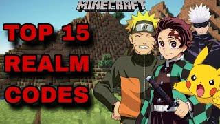 *NEW* TOP 15 REALM CODES FOR MINECRAFT BEDROCK EDITION!