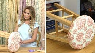 Lauren Conrad: Fabric Stool