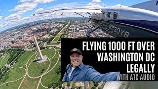 Flying over the most RESTRICTED airspace in the world! AOPA Washington DC Fly-over 2024.