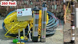 Borewell 1HP Pump Installation Amizing Technique | Borwell submersible motor Fiting