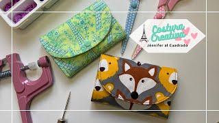 COSTURA CREATIVA Tutorial Monedero 2 compartimentos ️ REGALA cositas Hecho a mano #facilisimo