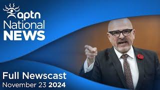 APTN National News November 23, 2024 – Boissonnault steps down, Rising gang activity on First Nation