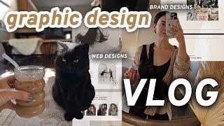 GRAPHIC DESIGNER VLOG | website design clients and more