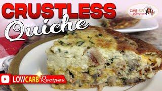 NO CRUST QUICHE | Quick & Easy Low Carb Recipe! 