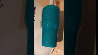 Beautiful teal thermal tumbler by Kreative Kreations