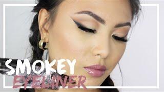 How to: Easy Smokey Winged Eyeliner makeup tutorial for hooded eyes