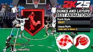 BEST NBA 2K25 DUNKS + LAYUP PACKAGE for EVERY BUILD • BEST SLASHER ANIMATIONS/DUNK STYLE