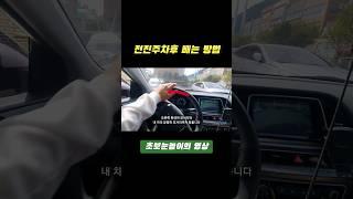 전면주차하고 빼는 방법 (초보운전 장롱면허 운전연수 운전연습)