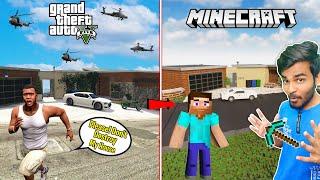 Build And Destroying FRANKLIN HOUSE in Minecraft | Minecraft Tamil Gameplay | Gta 5 tamil