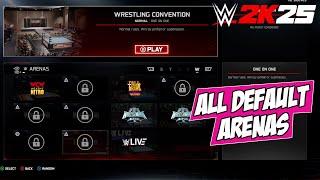 All Default Arenas In WWE 2K25 | New Arenas Added Awesome Convention Arena