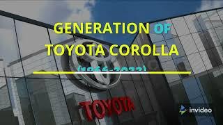 History of toyota corolla - generation of car (1966-2021) - INFINITY TV (creator) channel