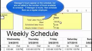 Make Employee Schedules in Microsoft Excel