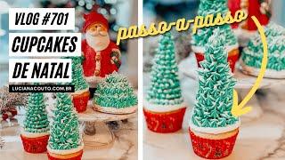 Decorando Cupcake de Natal  | Vlog com Luciana Couto