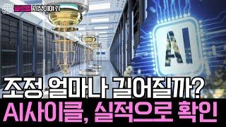 조정 얼마나 길어질까?, AI 사이클 실적으로 확인