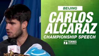 Carlos Alcaraz’ Beijing Open Championship Speech | 2024 Beijing F