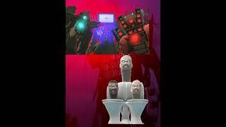 Titan Trio VS All Cameramans + Skibidi toilets #titan #skibidi #shorts
