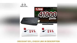 VILCORN Arcade Video Game Console 4K TV Game Stick with Double Arcade Joysitck 41000 Games For MAME/