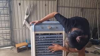 Genius Girl ; Full Restoration fan old rusty | How to repair stand fan or table fan