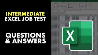 How to Pass Intermediate Excel Job Test: Questions and Answers