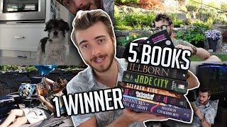 READING VLOG | reading a chapter from 5 different books & choosing a winner