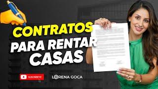 Contratos para rentar casa 