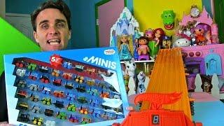 Thomas & Friends MINIS 50-Pack + Hot Wheels Super Six Lane Race ! ||  Toy Unboxing || Konas2002