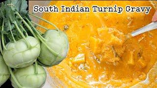 South Indian Turnip Recipe in Hindi || Turnip Gravy from South Indian Cuisine || Unique शलगम Recipe