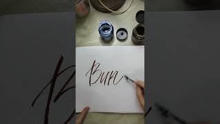 Каллиграфия рейсфедером имя Виктор #каллиграфия#calligraphy #calligraphy#foldedpen#colapen#rulingpen