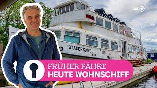 Wohnen auf dem Wasser: Altes Fährschiff zum Hausboot umgebaut | ARD Room Tour