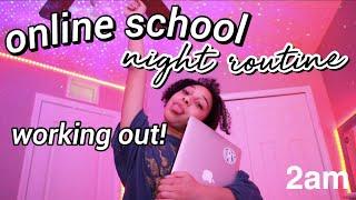 my online school night routine *quarantined*